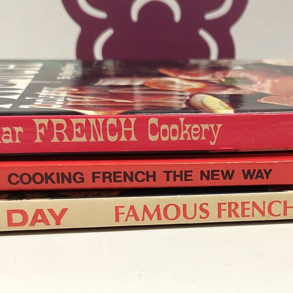 RETRO Lot of 3 Vintage French Cooking Cookbooks, Hardcover, Good - Picture 1 of 10